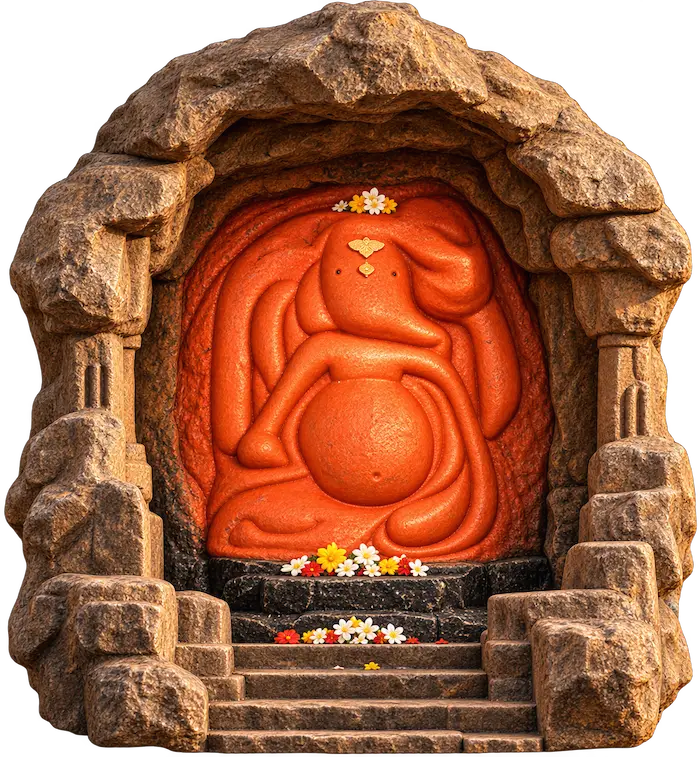 Girijatmaj Ashtavinayak Ganesh of Lenyadri