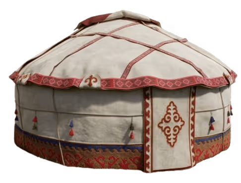 Remote location yurt setup

