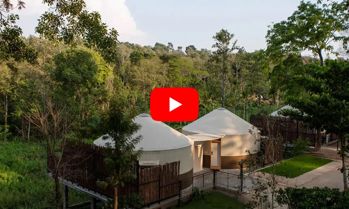 Premium glamping yurt with long-lasting build