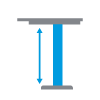 Electronic height adjustment
