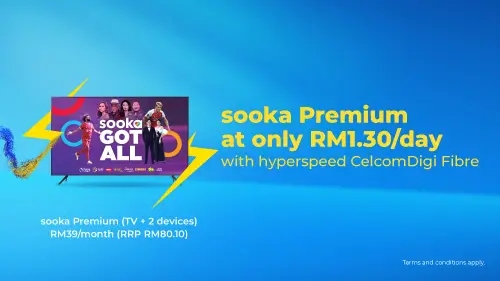 CelcomDigi Fibre and sooka bring you unlimited sports & entertainment