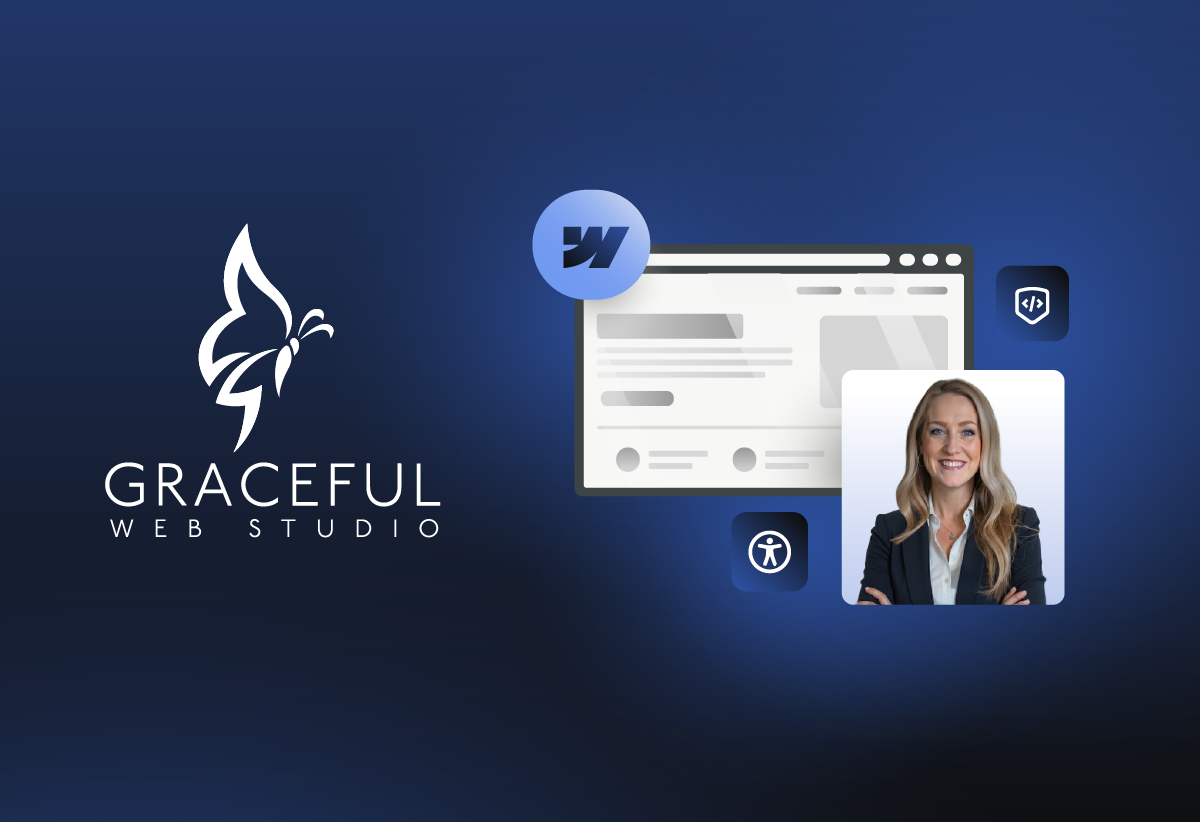 Graceful Web Studio powered by Webflow, accessibility and Crystal Scott