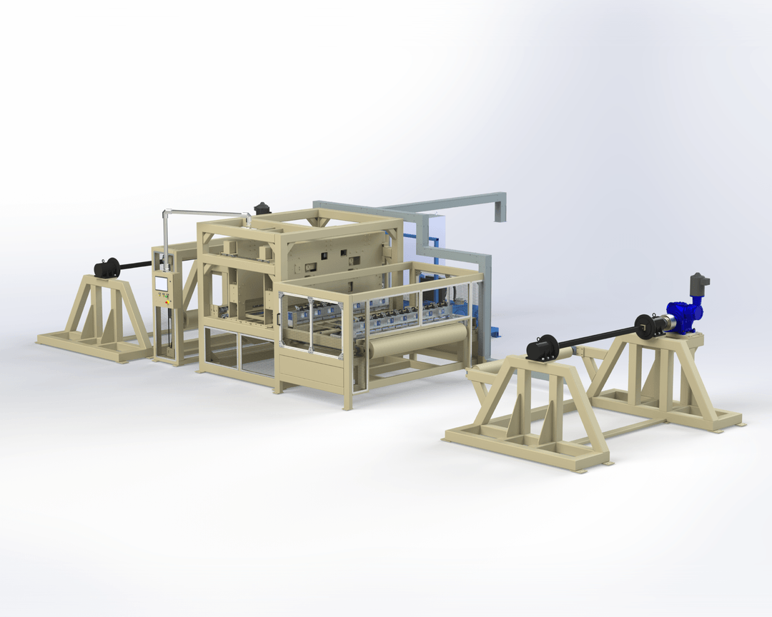 Unwind Module Dual Hitch Feed Punch Press: | Custom Converting Equipment by Contech USA