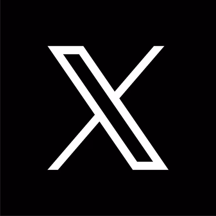 Stylized white letter X logo on a black square background.