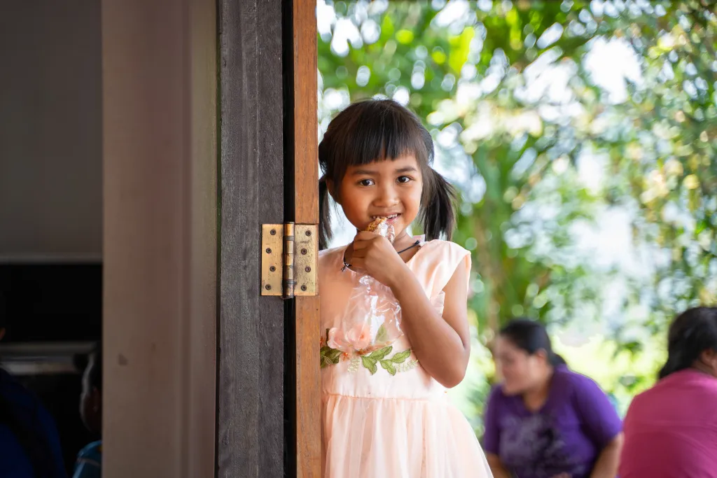 Jente, kirke, Nord-Thailand, Thailand