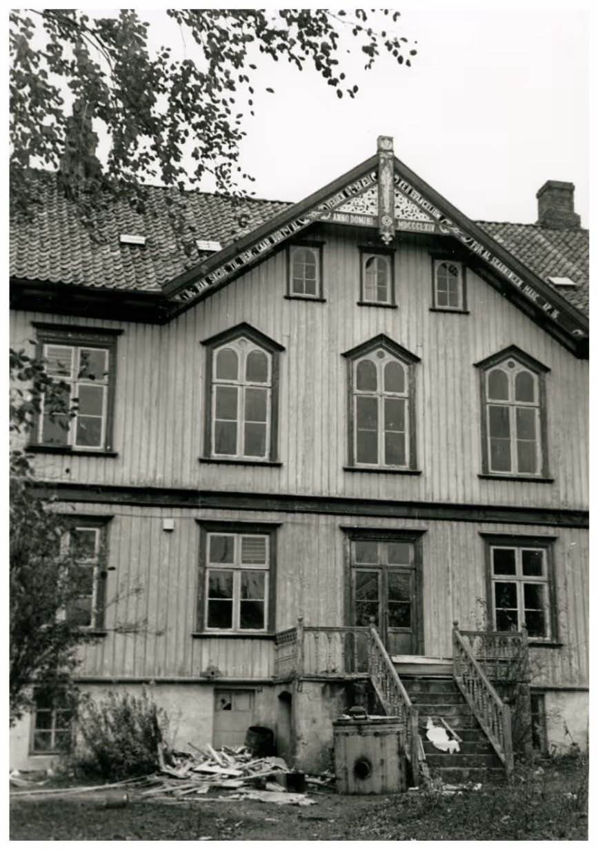 Trehuset på Misjonsmarka i Stavanger - bilde fra okkupasjonstiden