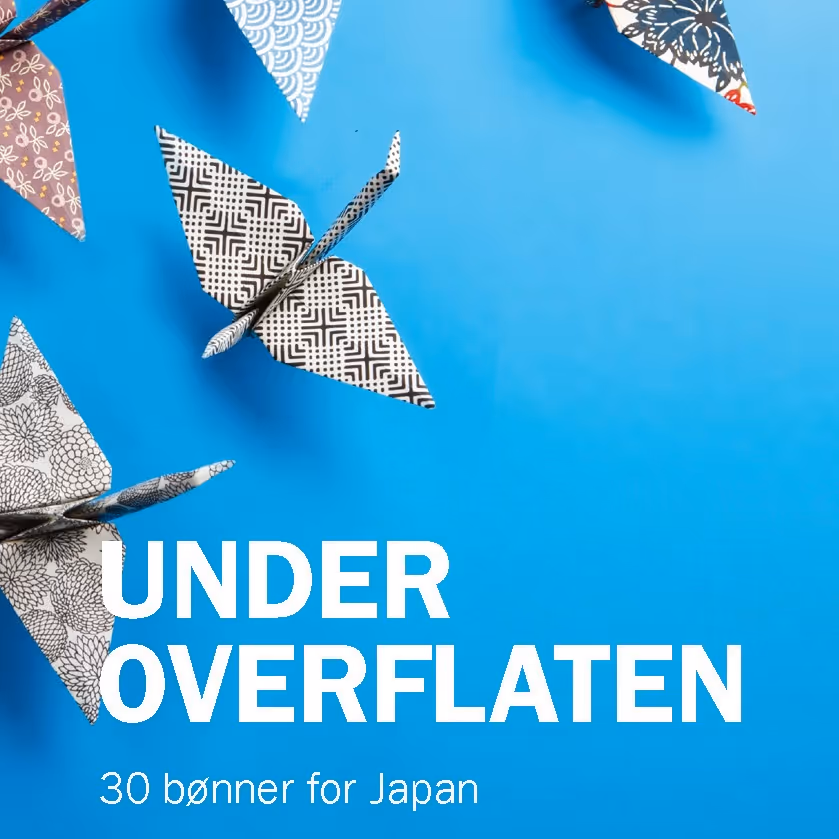 Bildet viser origami-fugler og er til bruk om bønnekampanjen for Japan