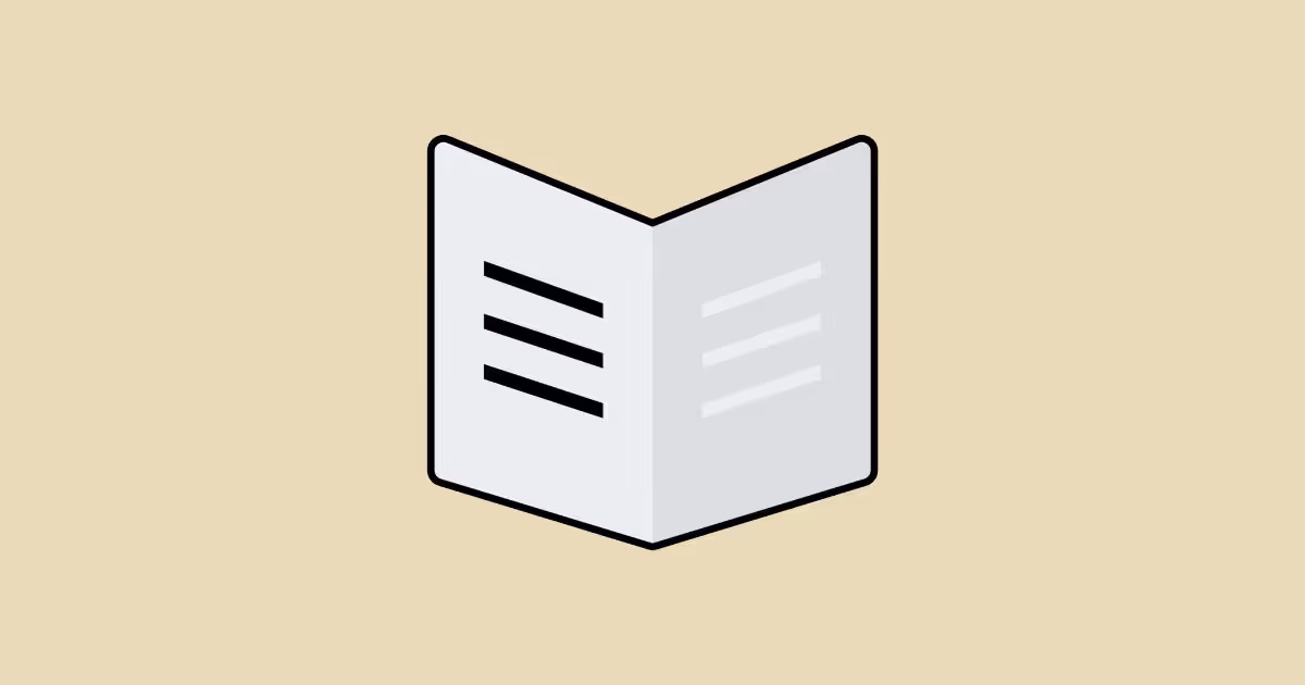 Bildet viser en illustrasjon av en bok eller et magasin/blad