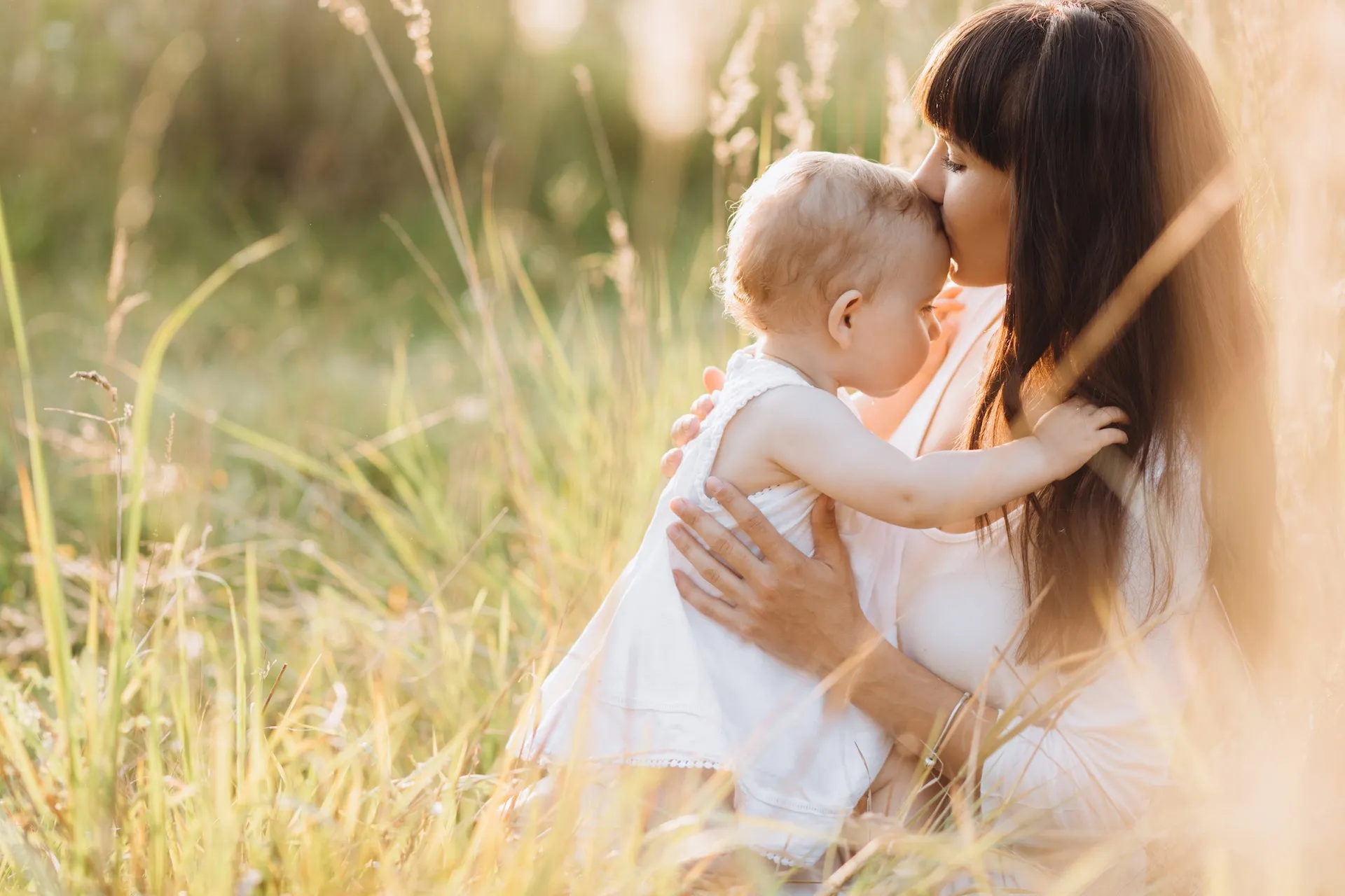 Mutter mit Baby für Hero Section