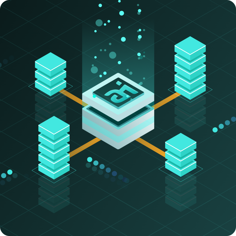 A schema of the ainavio Serviced Data Cloud architecture