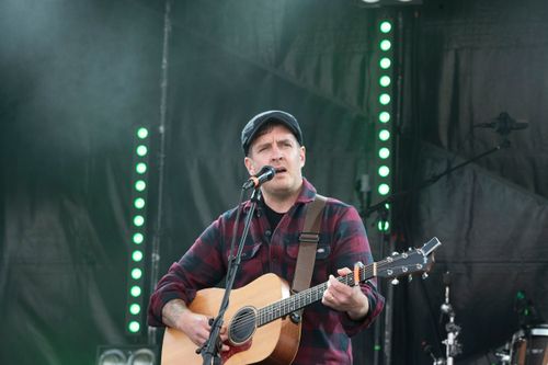 Scottish folk guitarist performing live at Glenturret Music Arena