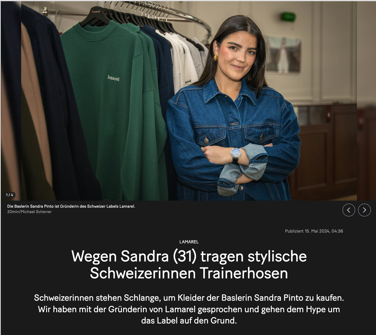 Wegen Sandra (31) tragen stylische Schweizerinnen Trainerhosen