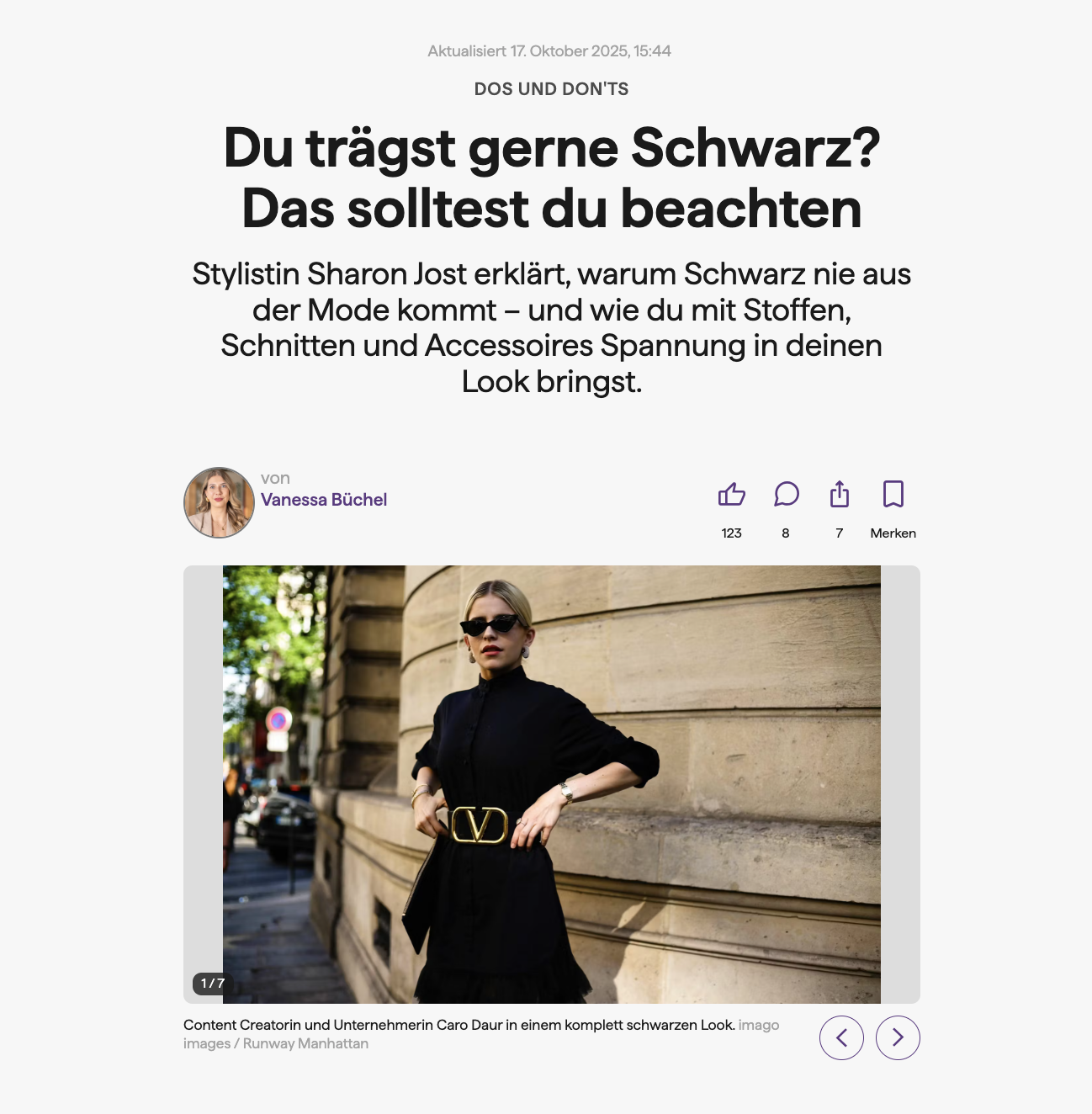 Du trägst gerne Schwarz? Das solltest du beachten