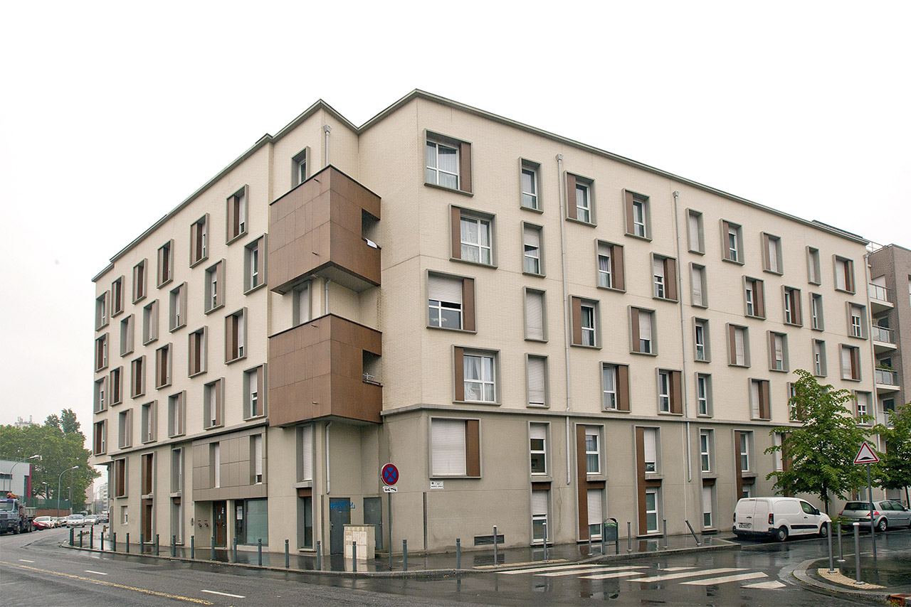 Façade de la résidence Les Estudines Saint-Ouen Landy