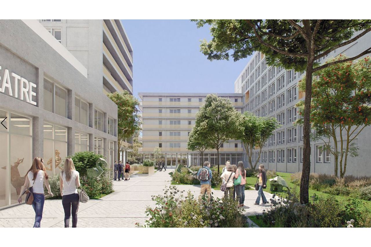 Façade de la résidence Les Estudines Toulouse Montaudran