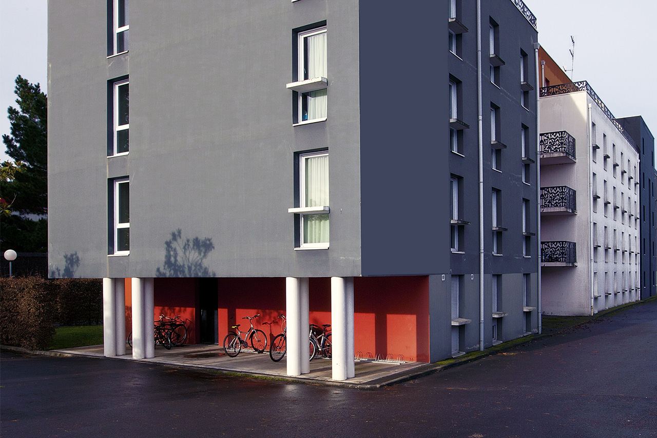 Façade de la résidence Les Estudines Nantes La Beaujoire