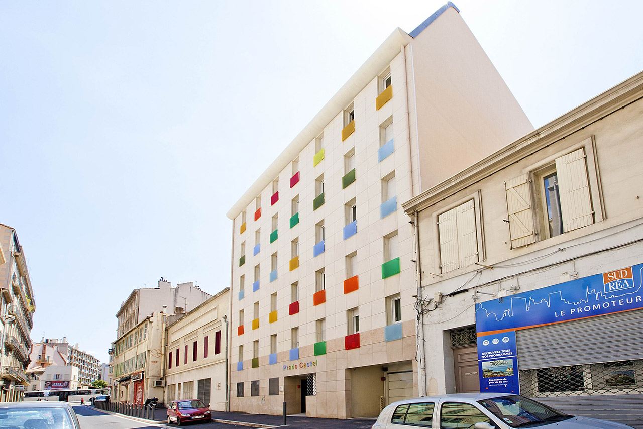 Façade de la résidence Les Estudines Marseille Castellane