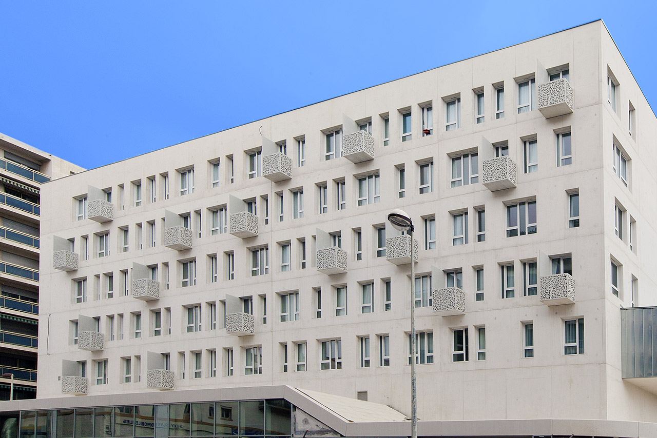 Façade de la résidence Les Estudines Marseille Flammarion