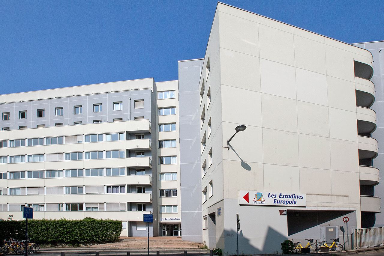 Façade de la résidence Les Estudines Grenoble Europole