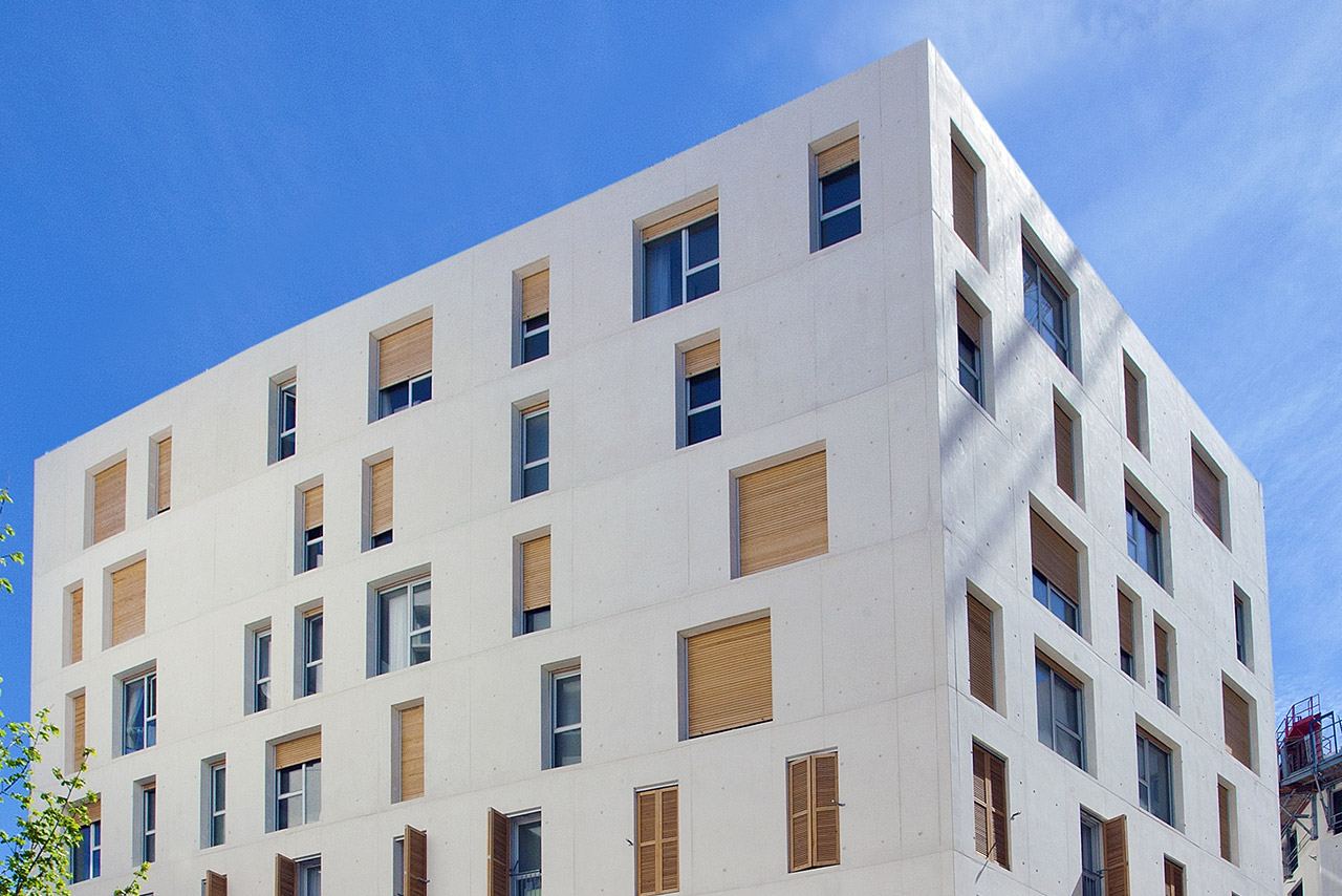 Façade de la résidence Les Estudines Marseille Baille la Timone