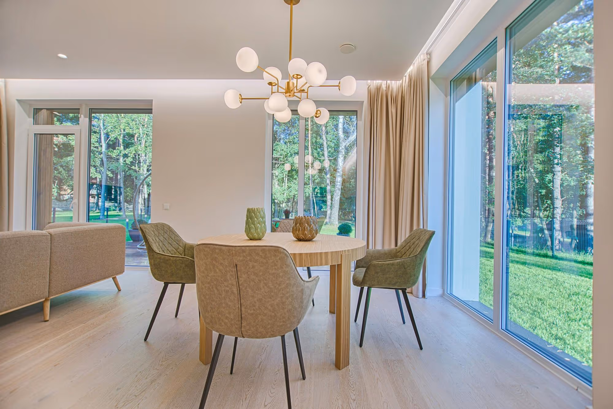 Beautiful Living Room with Perfect Patio Doors Installed by Homezone