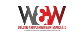 Logo of WBW Building and Planned Maintenance Ltd with bold black and red letters.