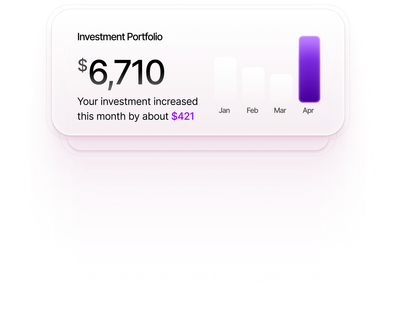 An investment portfolio icon showing growth in investment over time
