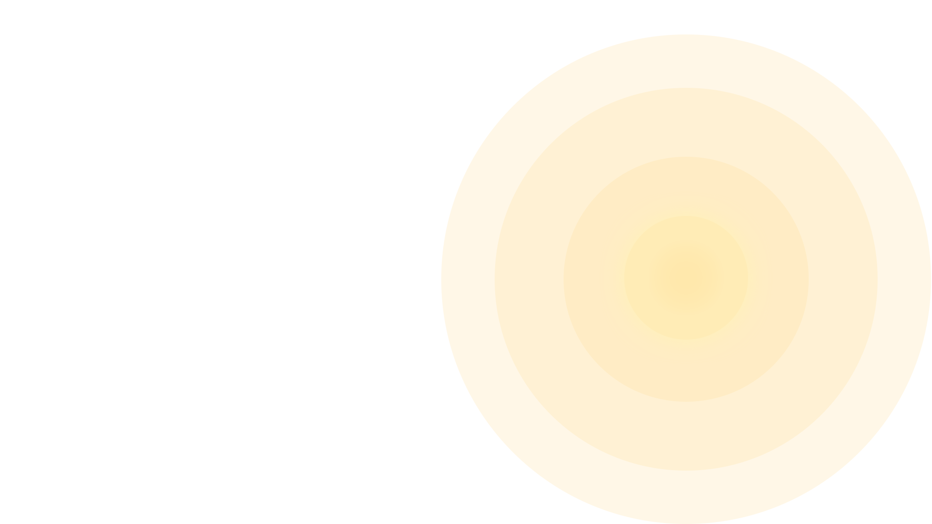 Soft, circular light glow with creamy yellow and orange hues on a pale yellow background.