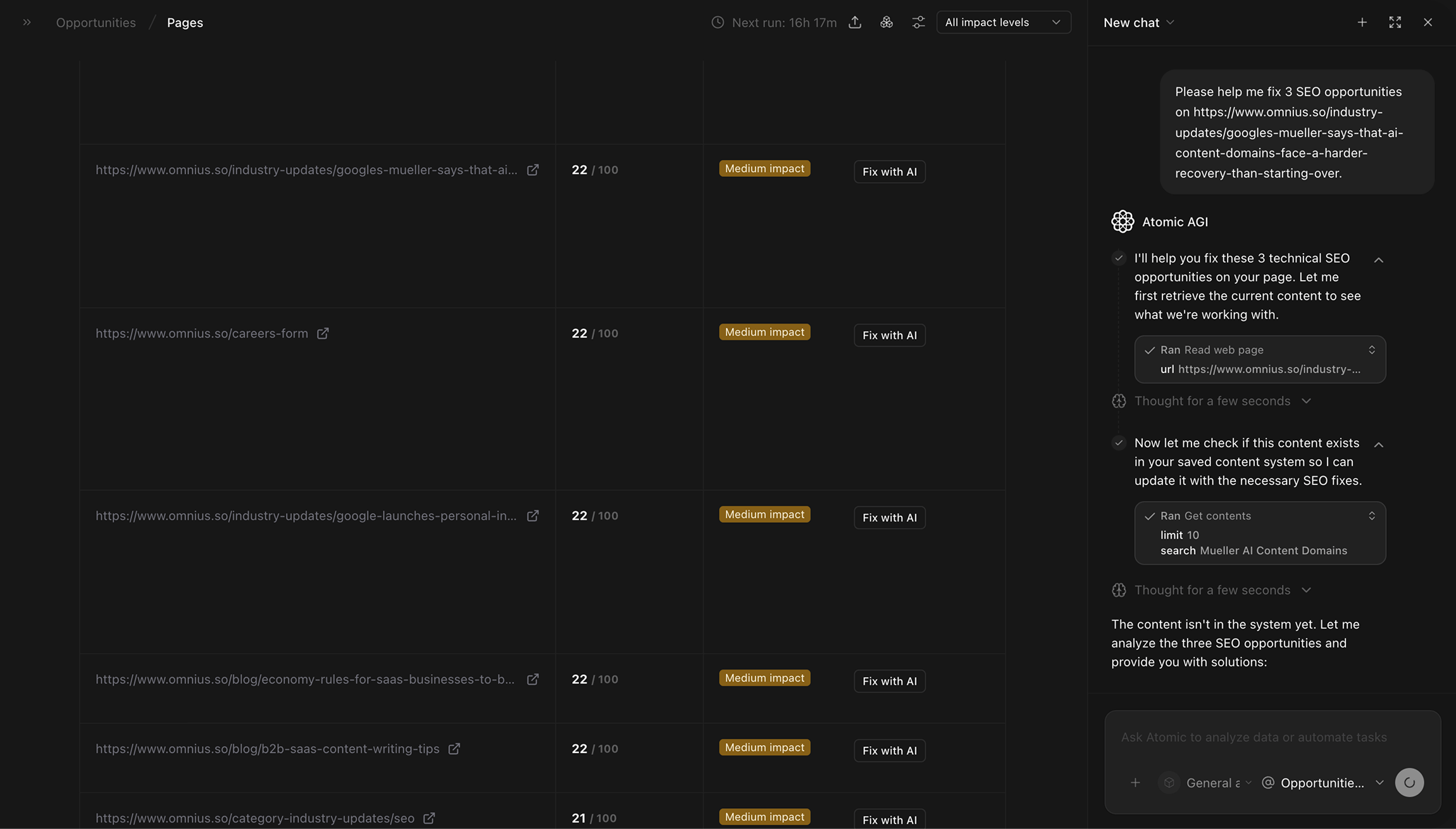 Opportunities fix issues with AI