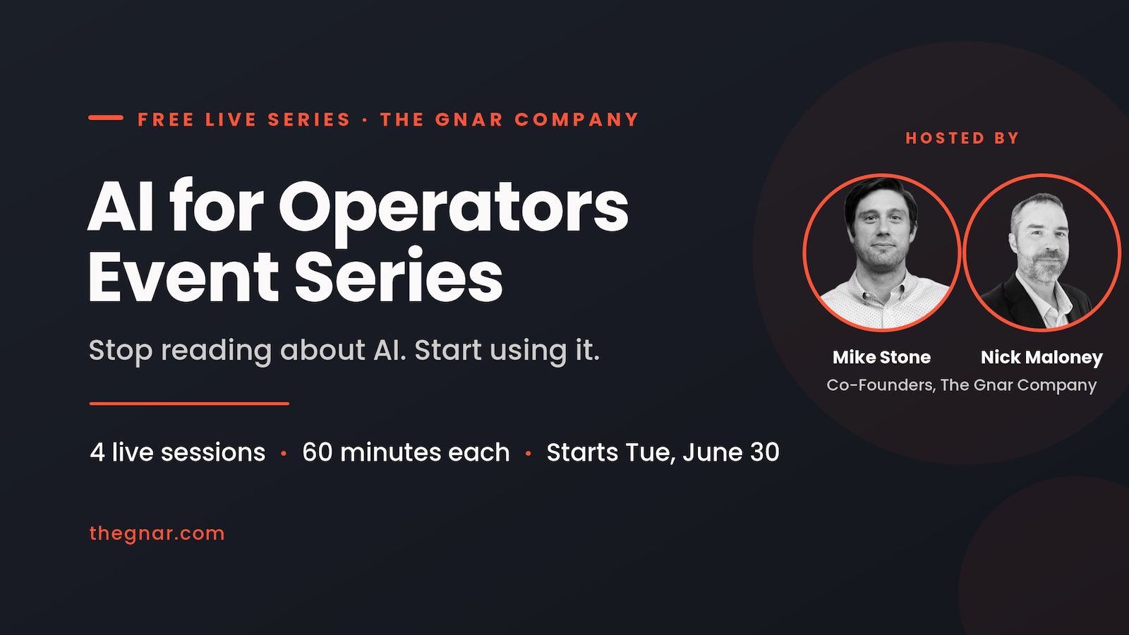 The Gnar Company Launches Free AI Series for B2B Operators, Starting June 30
