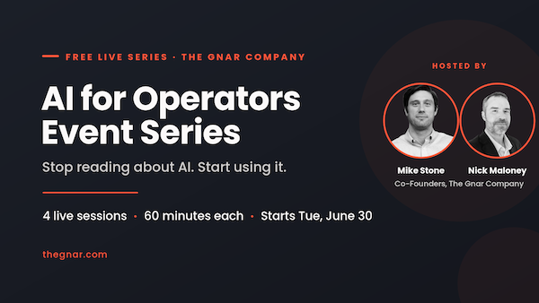 The Gnar Company Launches Free AI Series for B2B Operators, Starting June 30