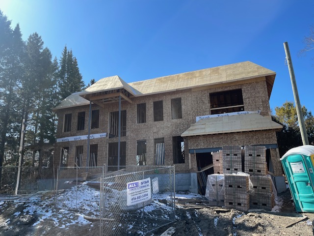 Framing of 4,000 sq ft custom home completed by Mar Framing in Uxbridge, Ontario