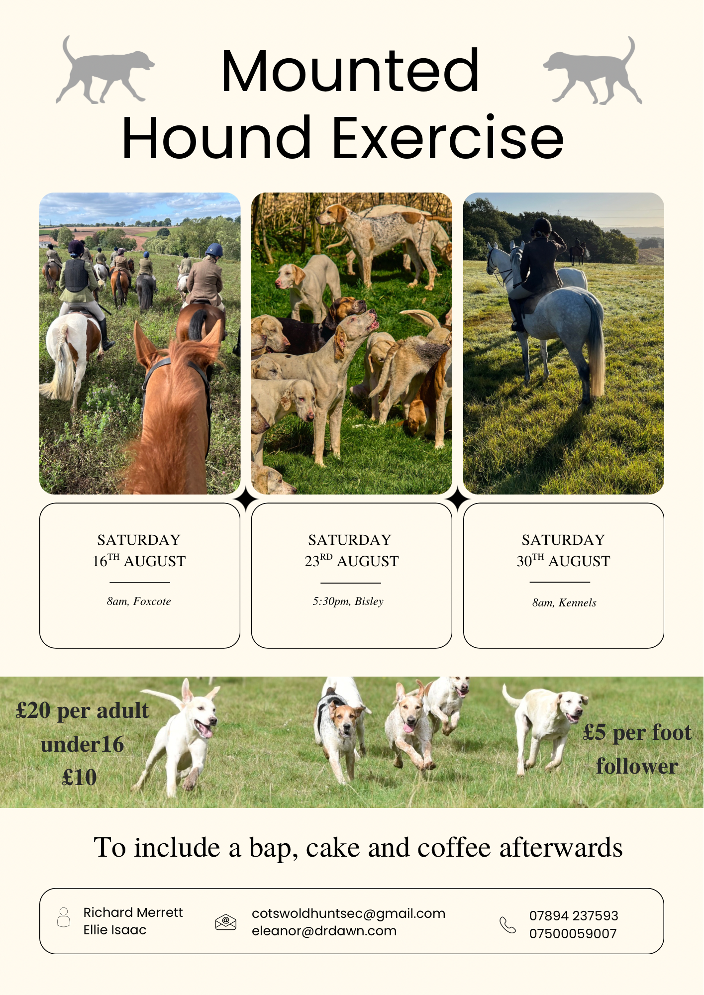 Events Flyer The Cotswold Hunt