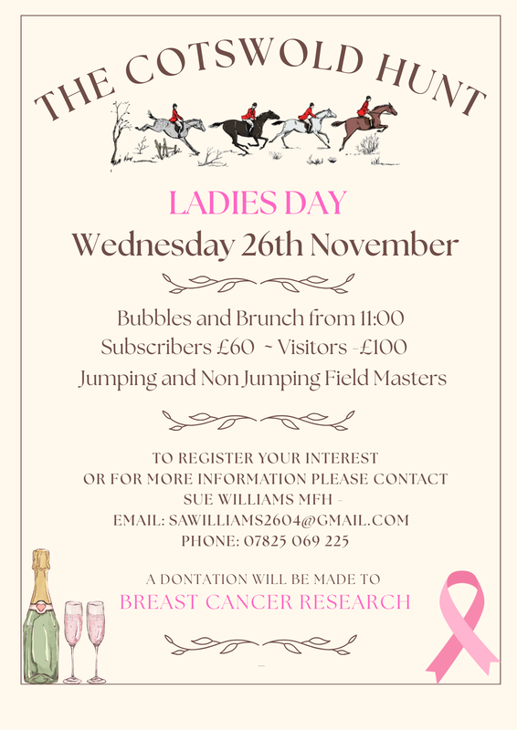 Events Flyer The Cotswold Hunt