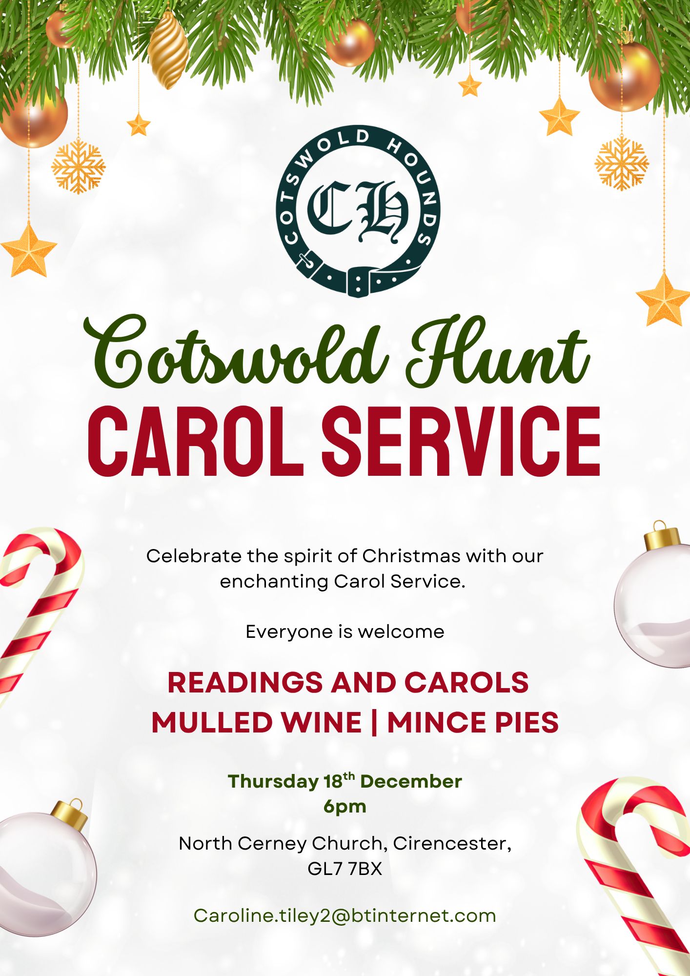 Events Flyer The Cotswold Hunt