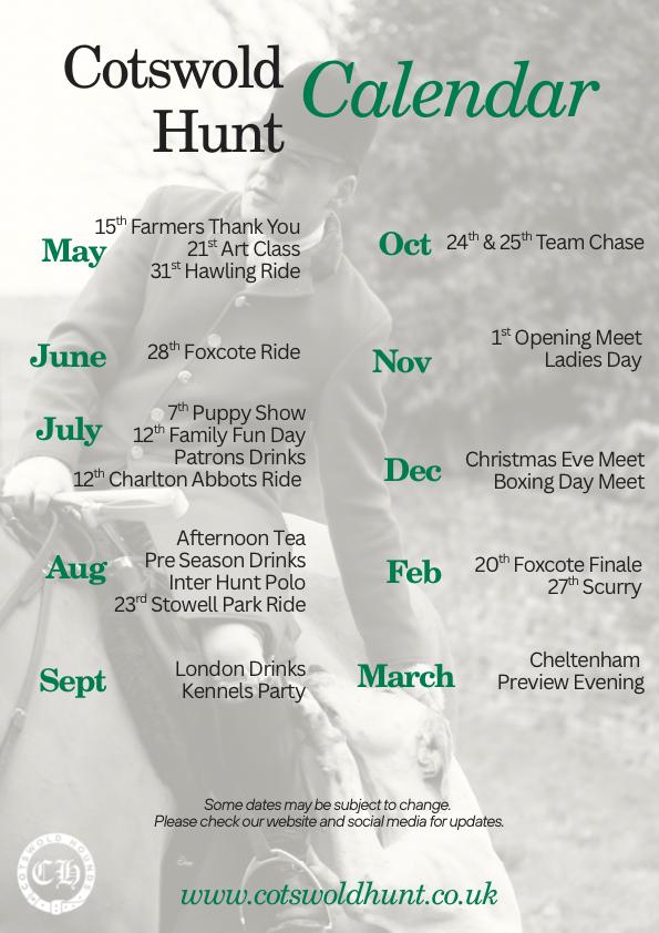Events Flyer The Cotswold Hunt
