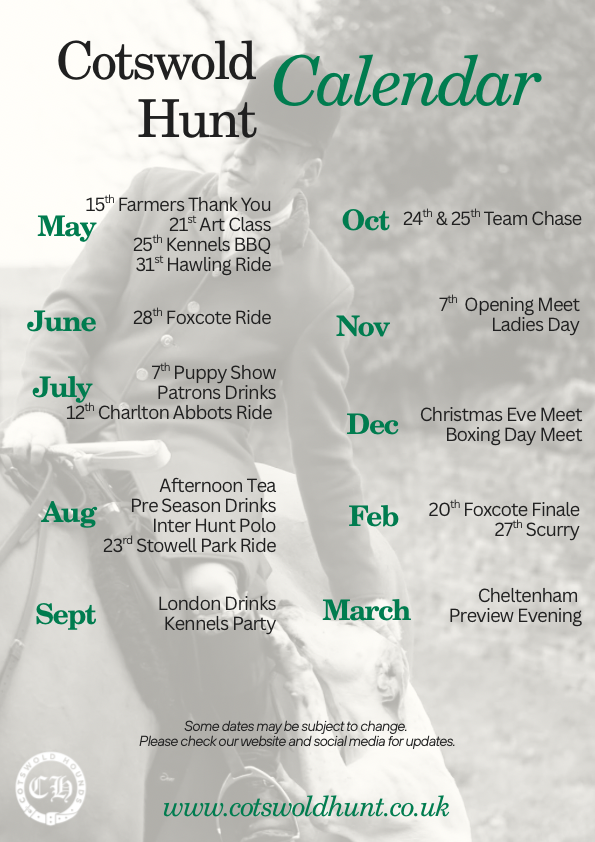 Events Flyer The Cotswold Hunt