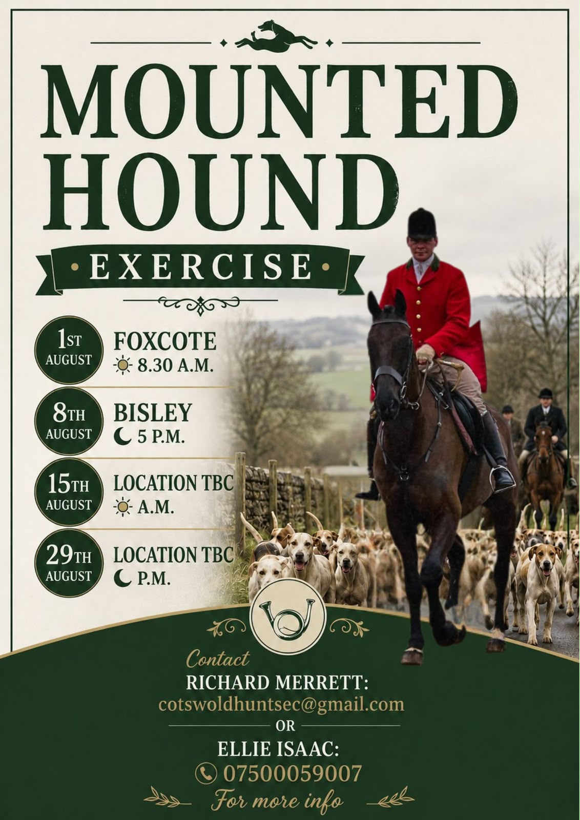 Events Flyer The Cotswold Hunt