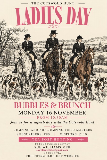 Events Flyer The Cotswold Hunt