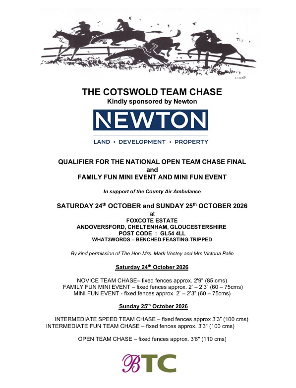Events Flyer The Cotswold Hunt