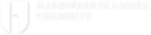 Logo der Handwerkskammer Chemnitz mit stilisiertem H im weißen Design.