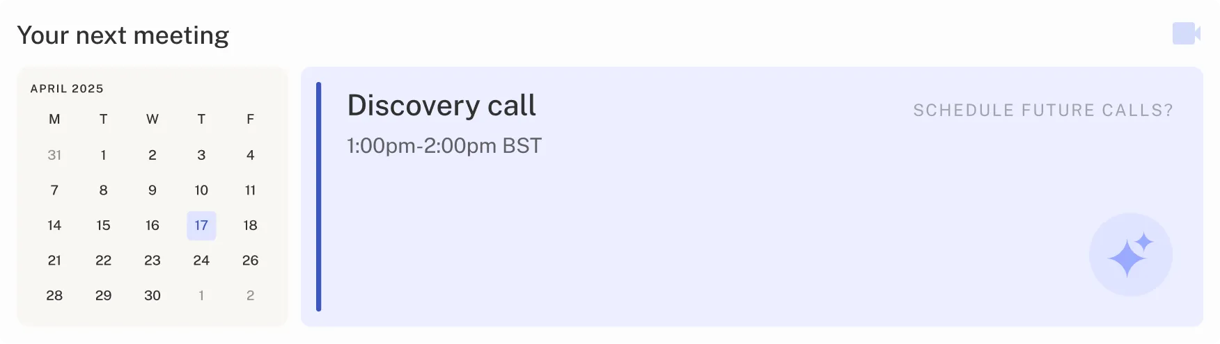 hero Image containing a calender