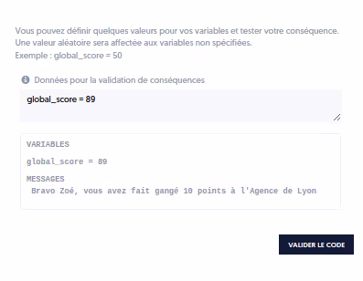 Nouvelles conscéquences dans ExperQuiz
