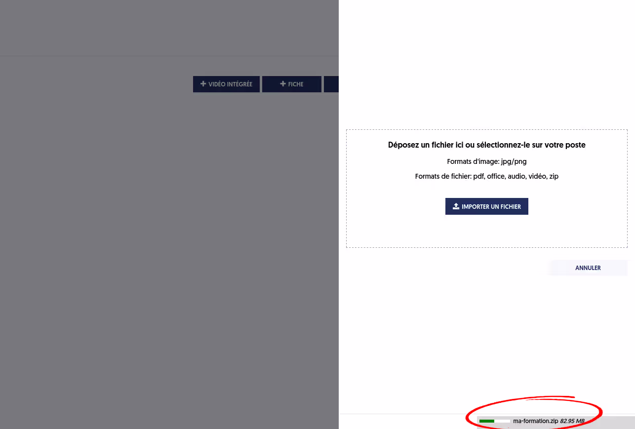 Paramétrer la fonctionnalité text-to-speech dans le LMS/LAS ExperQuiz étape 3.