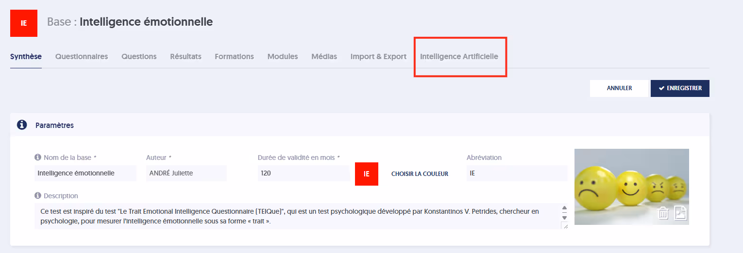 Utiliser l'IA pour générer des questions