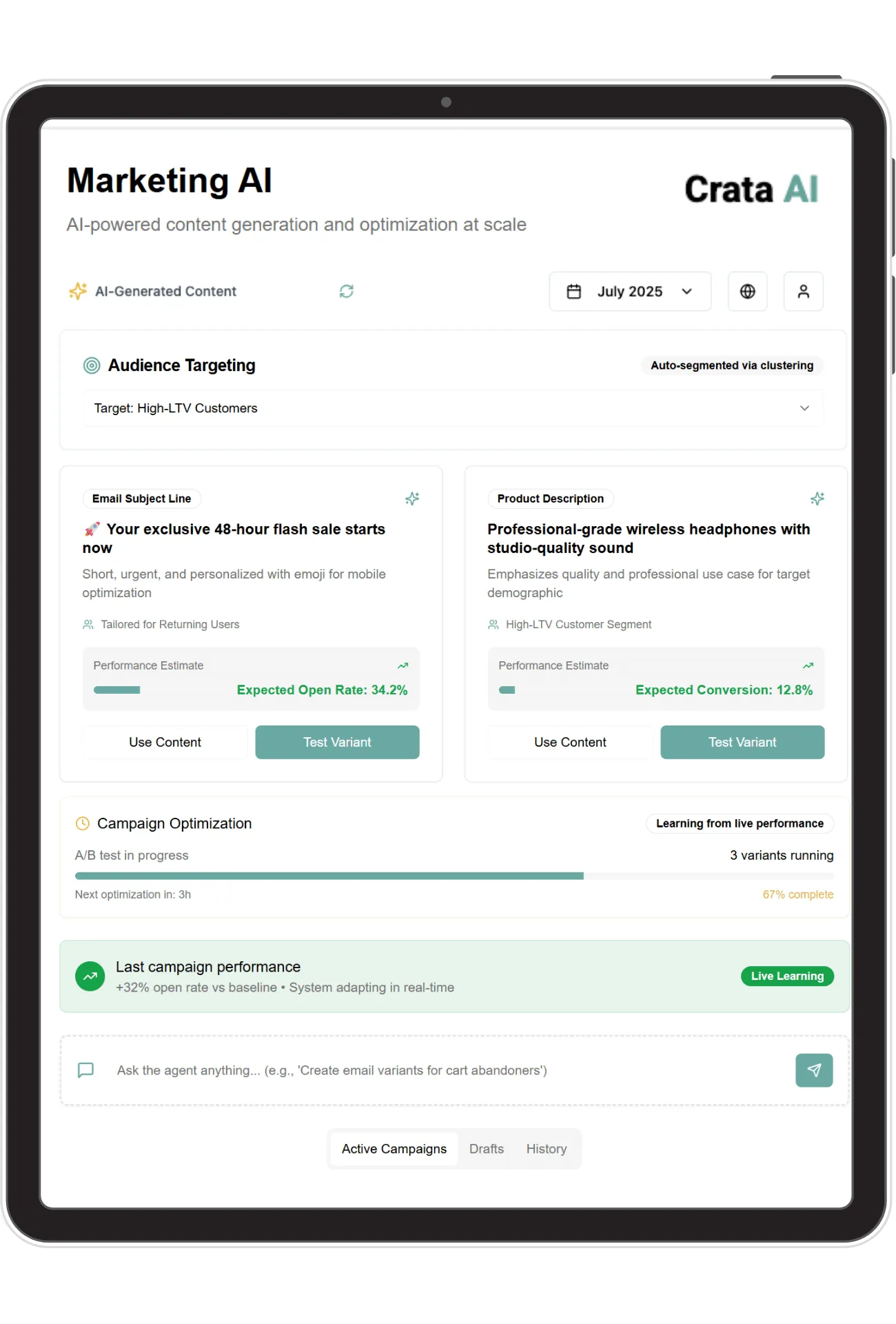 Mockup AI legal agent for enterprises trained on your documentation and legal criteria
