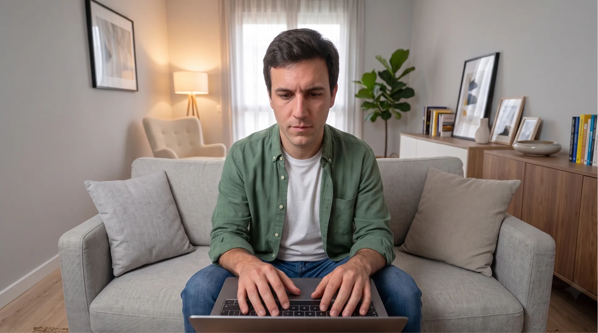 Notebook con código, trabajo desde casa