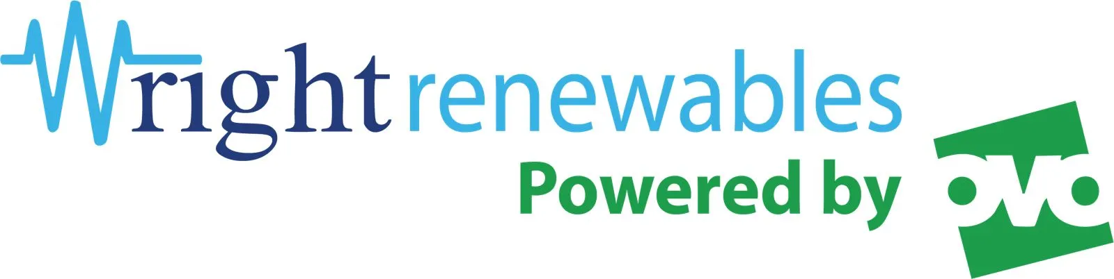 Wright Renewables Powered by OVO main Logo