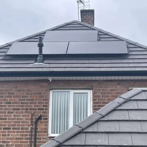 3 x 450w panels on the west facing side