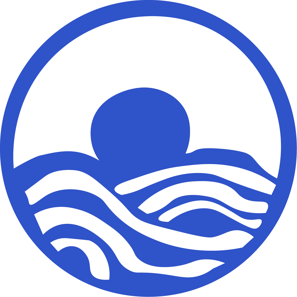 First Flush Gin Logo, Bildmarke, blau